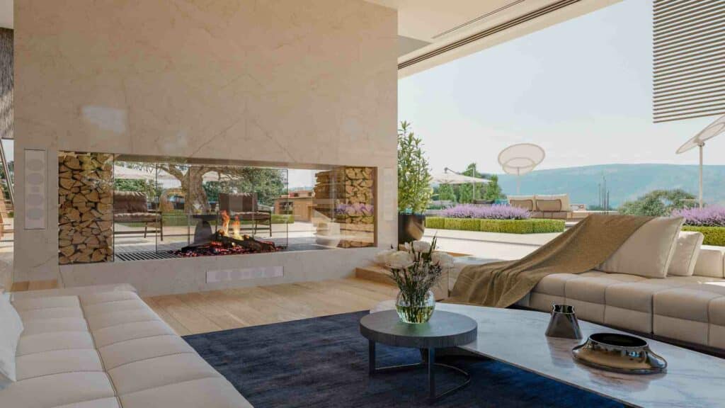 Salon lumineux style italien