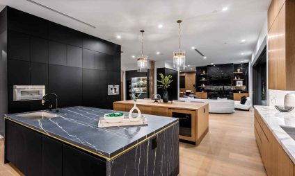 Cuisine de luxe avec finitions