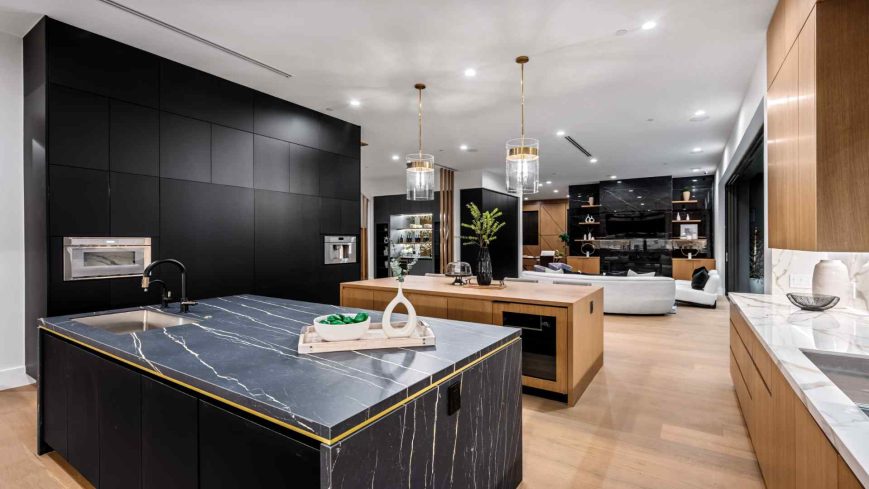 Cuisine de luxe avec finitions