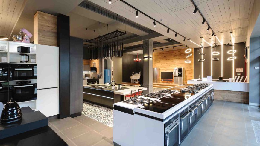 Showroom d'une cuisine de luxe