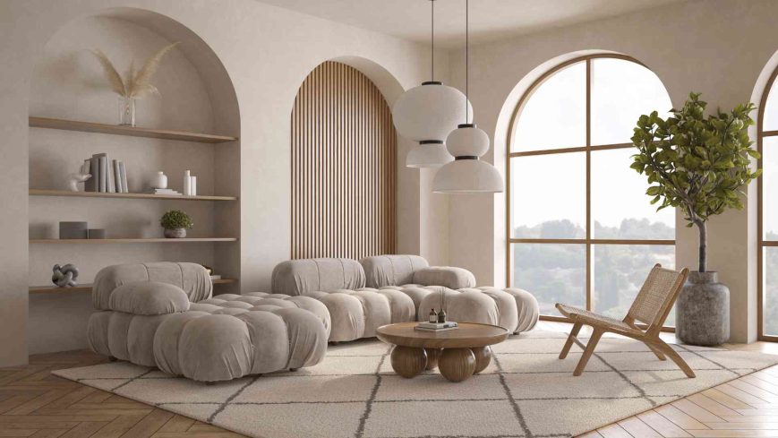 Photo d'un salon de luxe bien aménager et lumineux